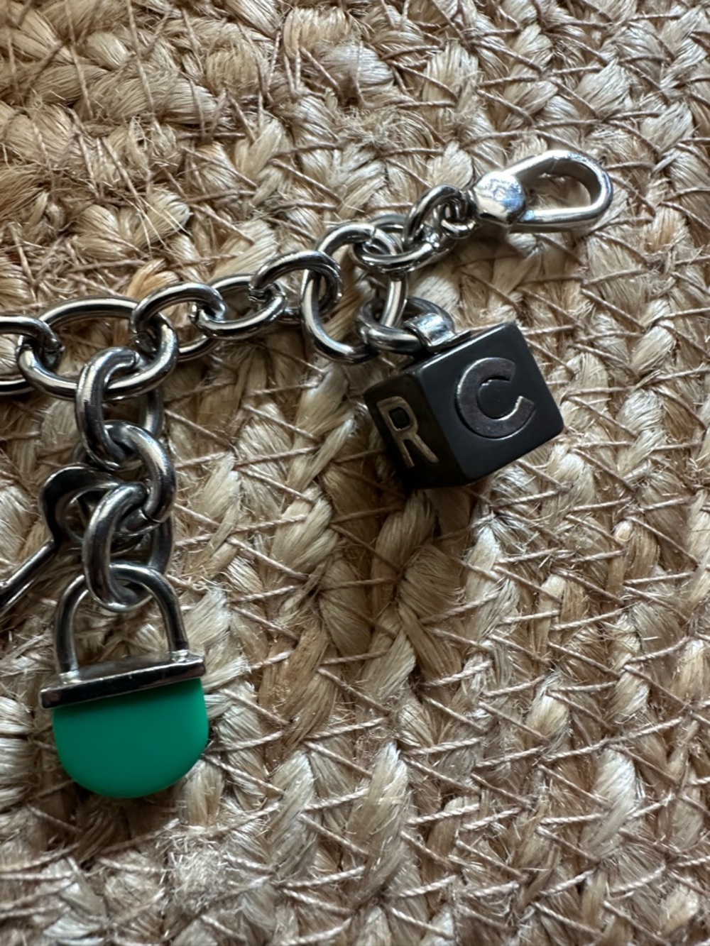 Marc Jacobs Enamel Charm Bracelet – Silver Tone Chain with Multi Charm Details - Picture 4 of 5